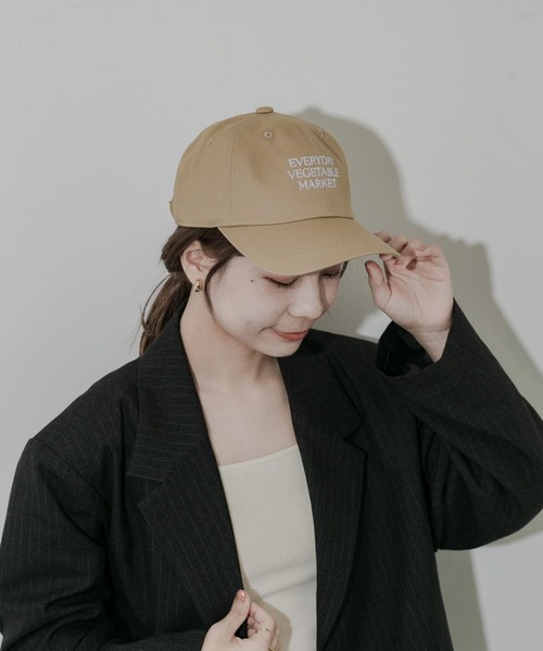 SMELLY（スメリー）の「カラーロゴキャップ（キャップ・レディース・アイボリー/ブラック/ベージュ/ネイビー・-）」の15枚目の写真