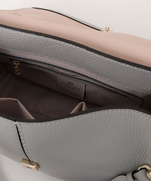 LORISTELLA(ロリステッラ)の「【LORISTELLA】シュリンクレザーフラップハンドバッグ(Q56409)(ハンドバッグ・レディース・グレイッシュベージュ/ブラウン/ライトグレー・ALL)」の15枚目の写真