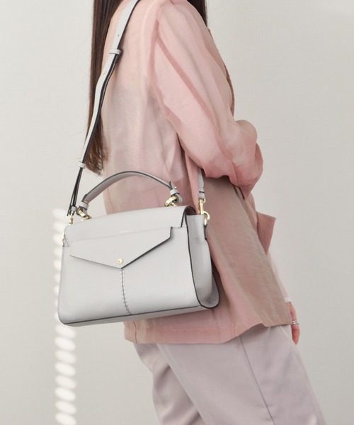 LORISTELLA(ロリステッラ)の「【LORISTELLA】シュリンクレザーフラップハンドバッグ(Q56409)(ハンドバッグ・レディース・グレイッシュベージュ/ブラウン/ライトグレー・ALL)」の22枚目の写真