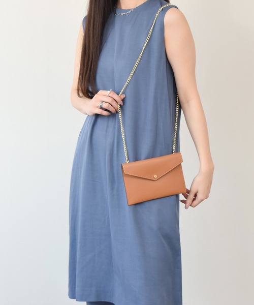 LORISTELLA(ロリステッラ)の「【LORISTELLA】シュリンクレザーフラップハンドバッグ(Q56409)(ハンドバッグ・レディース・グレイッシュベージュ/ブラウン/ライトグレー・ALL)」の9枚目の写真