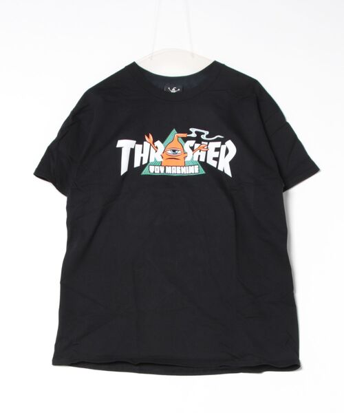 TOY MACHINE VORTEX S/S T-SHIRTS/スラッシャーボックスシルエット前面プリント半袖Tシャツ（Tシャツ/カットソー）｜THRASHER（スラッシャー） 5,517円