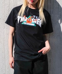 THRASHER（スラッシャー）の「TOY MACHINE VORTEX S/S T-SHIRTS/スラッシャーボックスシルエット前面プリント半袖Tシャツ（Tシャツ/カットソー）」