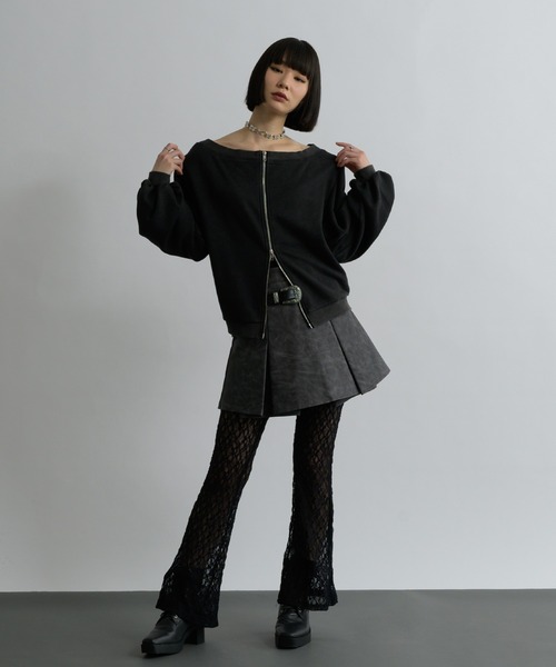 Ellno de Mavie（エルノデメヴィ）の「合皮アソートミニスカパン/SETUP対応（その他パンツ・レディース・ブラック/チャコールグレー・FREE）」の15枚目の写真