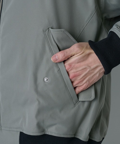 COLONY 2139（コロニートゥーワンスリーナイン）の「ドライツイルMA1（MA-1・メンズ・カーキ/ブラック・LARGE/MEDIUM）」の10枚目の写真