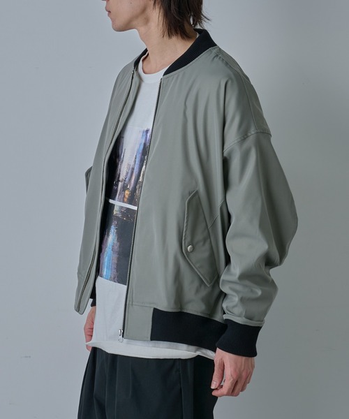 COLONY 2139（コロニートゥーワンスリーナイン）の「ドライツイルMA1（MA-1・メンズ・カーキ/ブラック・LARGE/MEDIUM）」の16枚目の写真