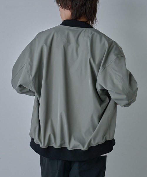 COLONY 2139（コロニートゥーワンスリーナイン）の「ドライツイルMA1（MA-1・メンズ・カーキ/ブラック・LARGE/MEDIUM）」の17枚目の写真