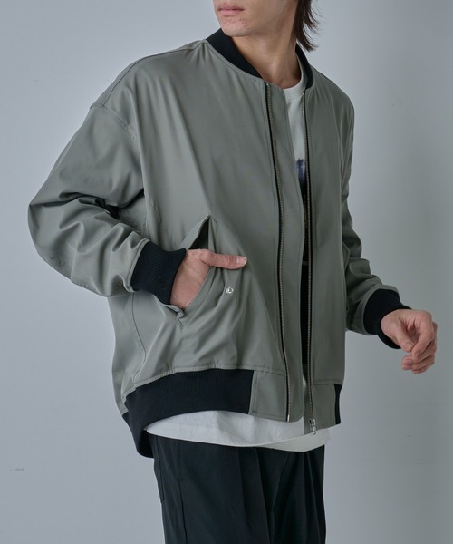 COLONY 2139（コロニートゥーワンスリーナイン）の「ドライツイルMA1（MA-1・メンズ・カーキ/ブラック・LARGE/MEDIUM）」の18枚目の写真