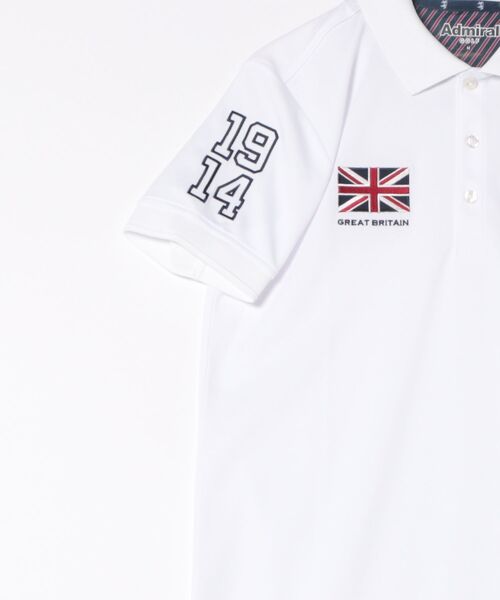 Admiral Golf（アドミラル　ゴルフ）の「ﾌﾗｯｸﾞﾎﾟﾛｼｬﾂ（ポロシャツ・メンズ・ホワイト/ネイビー/ブラック・LL/L/M）」の20枚目の写真