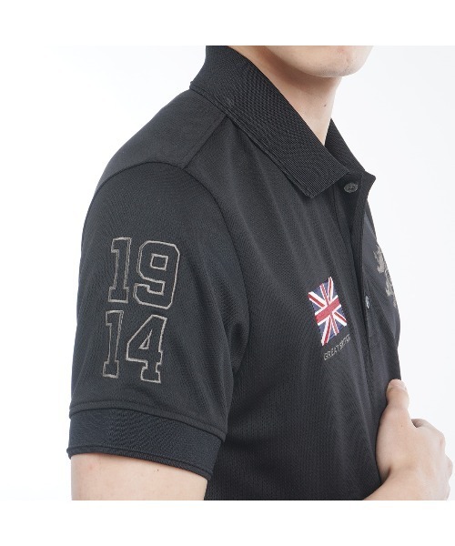 Admiral Golf（アドミラル　ゴルフ）の「ﾌﾗｯｸﾞﾎﾟﾛｼｬﾂ（ポロシャツ・メンズ・ホワイト/ネイビー/ブラック・LL/L/M）」の13枚目の写真