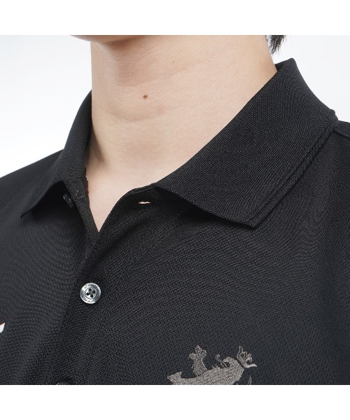 Admiral Golf（アドミラル　ゴルフ）の「ﾌﾗｯｸﾞﾎﾟﾛｼｬﾂ（ポロシャツ・メンズ・ホワイト/ネイビー/ブラック・LL/L/M）」の14枚目の写真