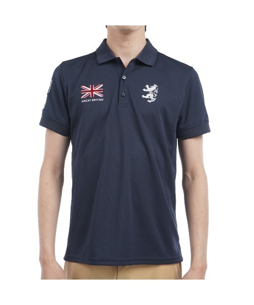 Admiral Golf（アドミラル　ゴルフ）の「ﾌﾗｯｸﾞﾎﾟﾛｼｬﾂ（ポロシャツ・メンズ・ホワイト/ネイビー/ブラック・LL/L/M）」の16枚目の写真