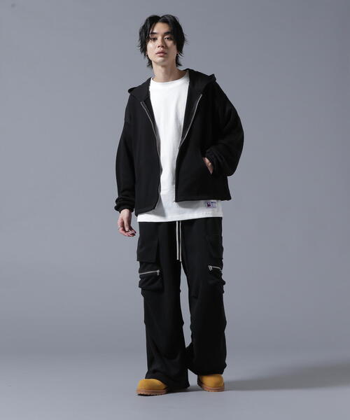 WEB&DEPOT限定】DankeSchon/ダンケシェーン/SWEAT SHORT ZIP