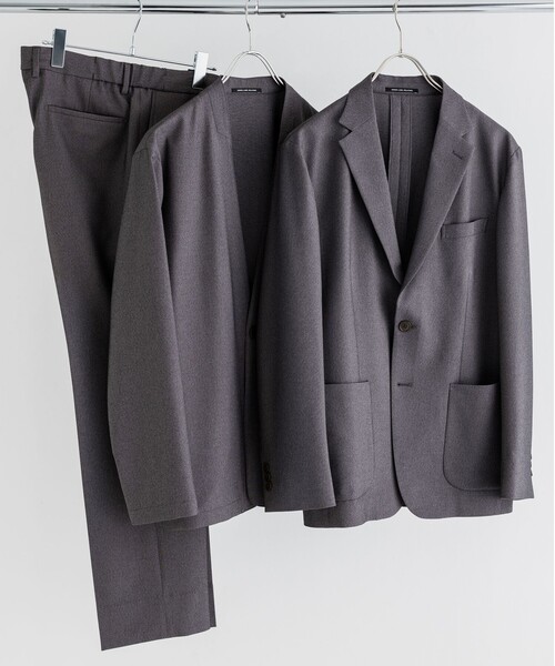 green label relaxing（グリーンレーベルリラクシング）の「A+ PEシャークスキン 1B ノーカラー ジャケット -ウォッシャブル・ストレッチ・防シワ-（ノーカラージャケット・メンズ・ブラウン/ネイビー・S/M/L/XL）」の18枚目の写真