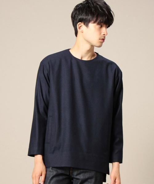 MONKEY TIME（モンキータイム）の「＜monkey time＞ STRC W/N P/O SHT/シャツ（シャツ/ブラウス・メンズ・グレー/ネイビー・LARGE/MEDIUM/X-LARGE/SMALL）」の2枚目の写真