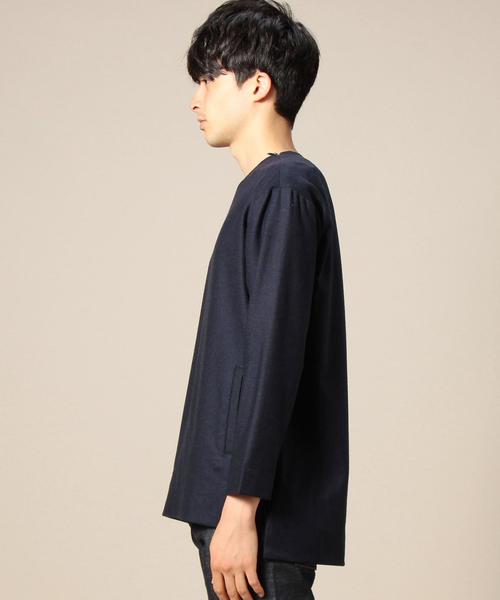 MONKEY TIME（モンキータイム）の「＜monkey time＞ STRC W/N P/O SHT/シャツ（シャツ/ブラウス・メンズ・グレー/ネイビー・LARGE/MEDIUM/X-LARGE/SMALL）」の8枚目の写真