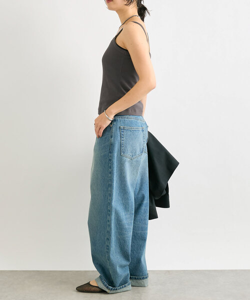 RIVE DROITE（リヴドロワ）の「【MYSELFbyRD（マイセルフバイリヴドロワ）】クラシックキャミ（キャミソール・レディース・チャコールグレー/ブラック/ホワイト・FREE）」の5枚目の写真