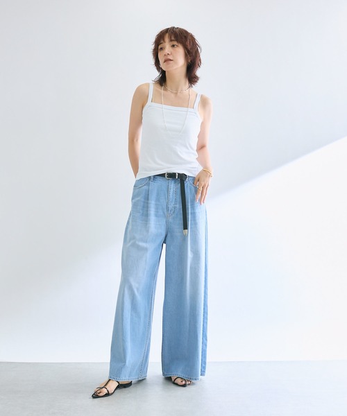 RIVE DROITE（リヴドロワ）の「【MYSELFbyRD（マイセルフバイリヴドロワ）】クラシックキャミ（キャミソール・レディース・チャコールグレー/ブラック/ホワイト・FREE）」の15枚目の写真