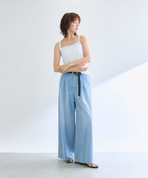 RIVE DROITE（リヴドロワ）の「【MYSELFbyRD（マイセルフバイリヴドロワ）】クラシックキャミ（キャミソール・レディース・チャコールグレー/ブラック/ホワイト・FREE）」の16枚目の写真