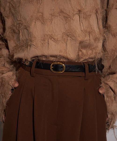 AULENTTI（オウレンティ）の「【AULENTTI】チェーンデザインベルト TI-05-20-TI（ベルト・レディース・ブラウン/ブラック・S/XS/M）」の9枚目の写真