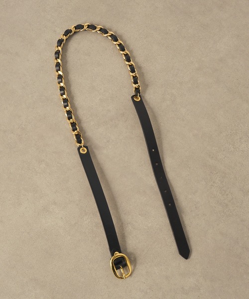 AULENTTI（オウレンティ）の「【AULENTTI】チェーンデザインベルト TI-05-20-TI（ベルト・レディース・ブラウン/ブラック・S/XS/M）」の20枚目の写真