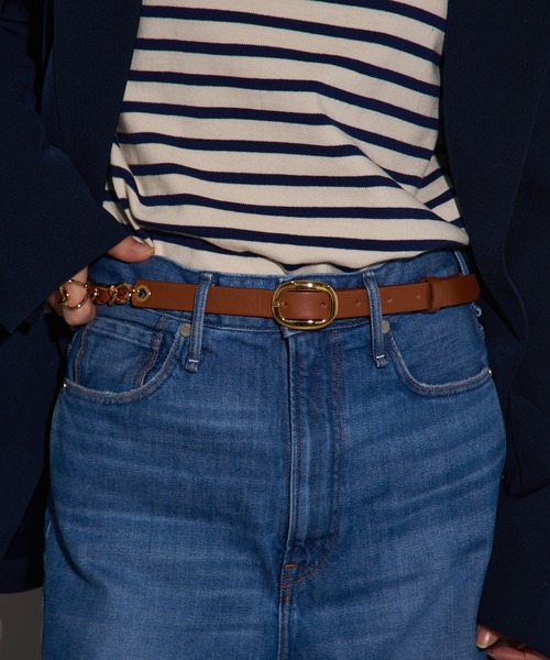 AULENTTI（オウレンティ）の「【AULENTTI】チェーンデザインベルト TI-05-20-TI（ベルト・レディース・ブラウン/ブラック・S/XS/M）」の21枚目の写真