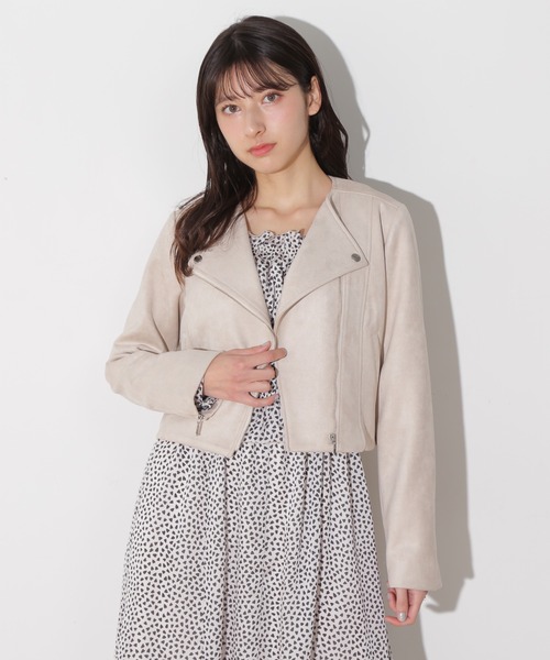 セール】ノーカラーライダース（ライダースジャケット）｜JILL by JILL