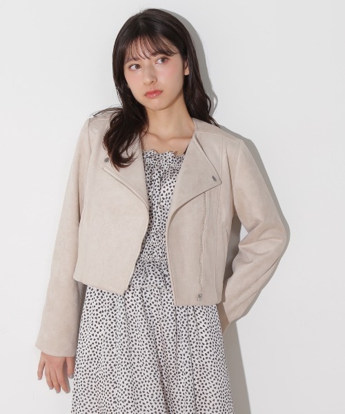 セール】ノーカラーライダース（ライダースジャケット）｜JILL by JILL