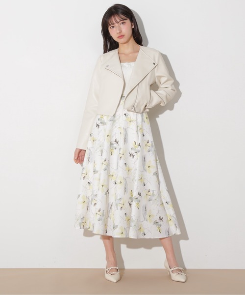 JILL by JILL STUART（ジルバイジルスチュアート）の「ノーカラーライダース（ライダースジャケット・レディース・ホワイト系その他/ベージュ系その他/グレー系その他・S/M）」の17枚目の写真