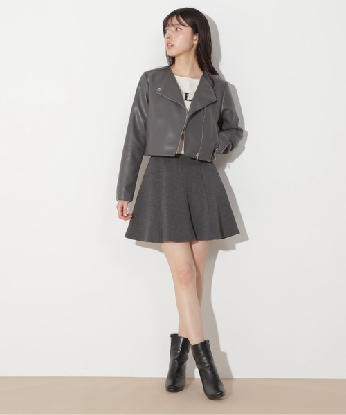 JILL by JILL STUART（ジルバイジルスチュアート）の「ノーカラーライダース（ライダースジャケット・レディース・ホワイト系その他/ベージュ系その他/グレー系その他・S/M）」の9枚目の写真