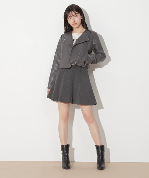 JILL by JILL STUART（ジルバイジルスチュアート）の「ノーカラーライダース（ライダースジャケット・レディース・ホワイト系その他/ベージュ系その他/グレー系その他・S/M）」の11枚目の写真