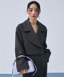 限定価格28500→25250⭐︎エイミーイストワール即完！幻春アウター エイミーイストワール eimy istoire hybrid leather tulle