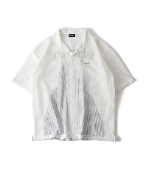 Subciety（サブサエティ）の「Hexagonal mesh shirt（シャツ/ブラウス・メンズ・ブラック/ブルー/ホワイト・MEDIUM/SMALL/X-LARGE/LARGE）」の13枚目の写真