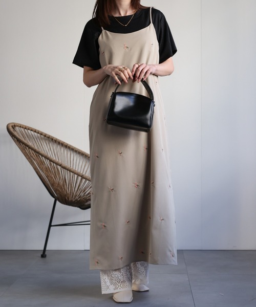 【極美品】BATSHEVA フラワー マキシワンピース シアーフラワーワンピース【洗濯機洗い可