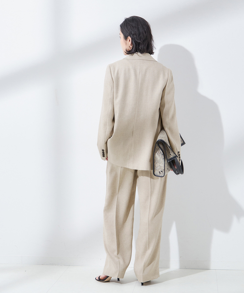 journal standard L'essage(ジャーナルスタンダードレサージュ)の「アイアスタックパンツ(スラックス・レディース・チャコールグレー/ベージュ・36/38)」の9枚目の写真