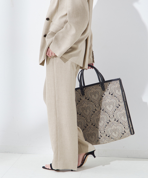journal standard L'essage(ジャーナルスタンダードレサージュ)の「アイアスタックパンツ(スラックス・レディース・チャコールグレー/ベージュ・36/38)」の11枚目の写真