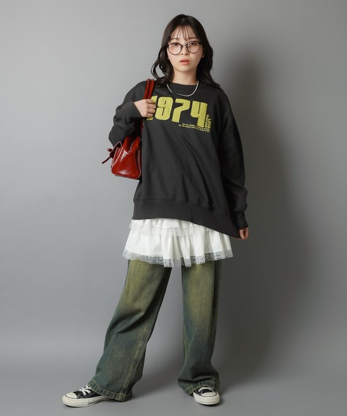 SPINNS（スピンズ）の「ふわっと広がるフリルで主役感♪重ねて可愛い万能スカパン（スカート・レディース・ホワイト/ブラック/アイボリー・ONESIZE）」の17枚目の写真