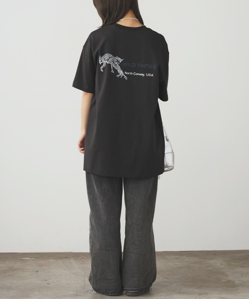 WILD THINGS（ワイルドシングス）の「WILD THINGS/ワイルドシングス ARCHIVE TEE "WILD CAT" Tシャツ（Tシャツ/カットソー・メンズ・ホワイト/チャコール・M/L/XL）」の10枚目の写真