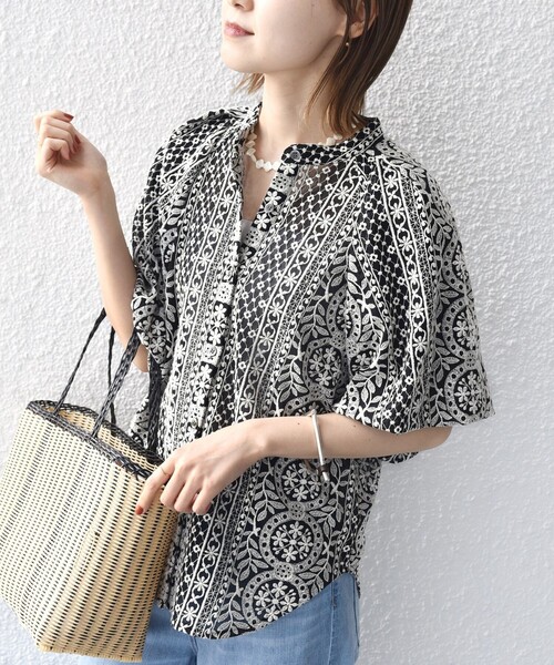 SHIPS（シップス）の「〈洗濯機可能〉レース バルーン 袖