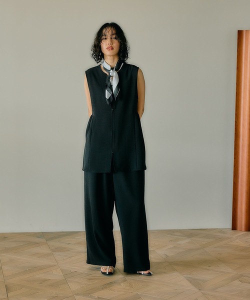 LEPSIM(レプシィム)の「《リネンライクドライシリーズ》ギャザーワイドストレートパンツ 290478(その他パンツ・レディース・カーキ/ブラック/アイボリー/ベージュ/グリーン系その他/ブラウン/チャコールグレー・FREE)」の20枚目の写真