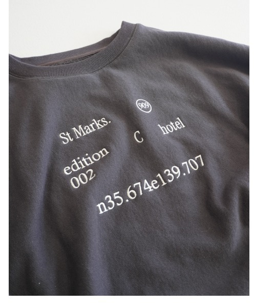 CREDONA(クレドナ)の「【THE C】 POINT SWEATSHIRTS/ポイントスウェット(スウェット・レディース・グレー/チャコールグレー/イエロー・FREE)」の8枚目の写真