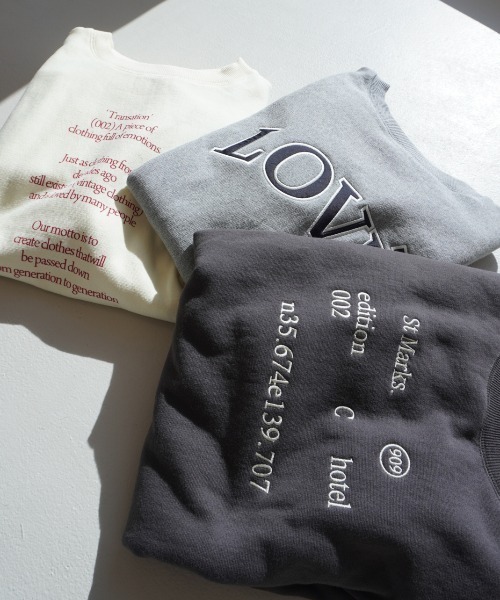 CREDONA(クレドナ)の「【THE C】 POINT SWEATSHIRTS/ポイントスウェット(スウェット・レディース・グレー/チャコールグレー/イエロー・FREE)」の15枚目の写真