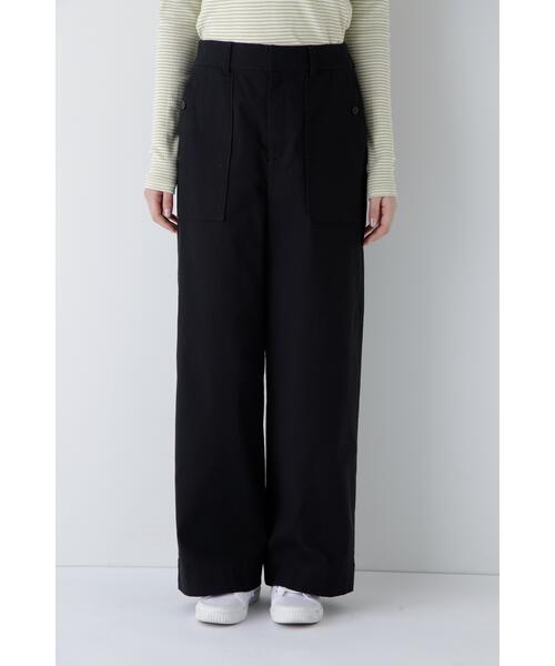 human woman(ヒューマンウーマン)の「【3サイズ展開】◆コードストレッチベイカーセミワイドパンツ(その他パンツ・レディース・ダークインディゴブルー/ネイビー/イエロー系その他4・LARGE/MEDIUM/SMALL/X-SMALL)」の13枚目の写真