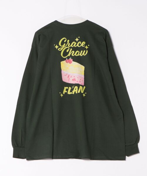 ARCHIVER(アーカイバ)の「【RS】【GRACE CHOW FLAN】 L/S プリントTシャツ(Tシャツ/カットソー・レディース・グリーン/オレンジ・X-LARGE/LARGE)」の3枚目の写真