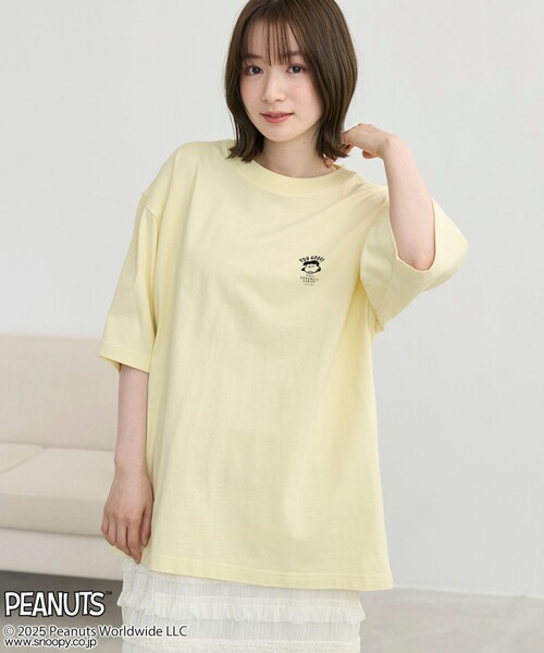 PEANUTS（ピーナッツ）の「PEANUTS(ピーナッツ)×coen ワンポイント刺繍Tシャツ（Tシャツ/カットソー・メンズ・グレー/ダークグレー/マスタード・M/L/XL）」の16枚目の写真
