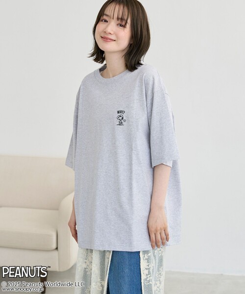 PEANUTS（ピーナッツ）の「PEANUTS(ピーナッツ)×coen ワンポイント刺繍Tシャツ（Tシャツ/カットソー・メンズ・グレー/ダークグレー/マスタード・M/L/XL）」の20枚目の写真