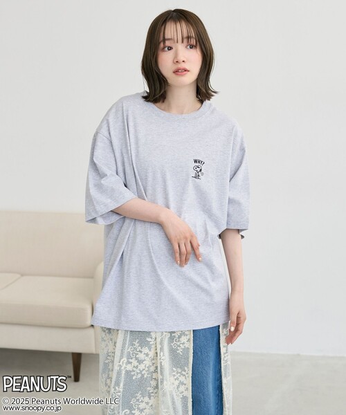 PEANUTS（ピーナッツ）の「PEANUTS(ピーナッツ)×coen ワンポイント刺繍Tシャツ（Tシャツ/カットソー・メンズ・グレー/ダークグレー/マスタード・M/L/XL）」の22枚目の写真