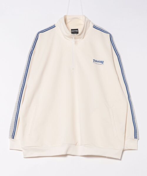 セール】【THRASHER】トラックデザイン サイドライン ハーフジッププル