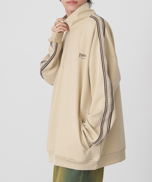 THRASHER（スラッシャー）の「【THRASHER】トラックデザイン サイドライン ハーフジッププルオーバー 017330（その他トップス・メンズ・ホワイト/ブラック/ベージュ・LL/L/M）」の15枚目の写真