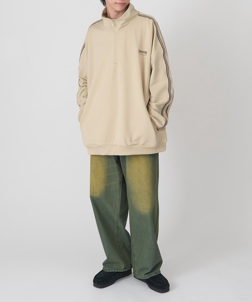 THRASHER（スラッシャー）の「【THRASHER】トラックデザイン サイドライン ハーフジッププルオーバー 017330（その他トップス・メンズ・ホワイト/ブラック/ベージュ・LL/L/M）」の18枚目の写真