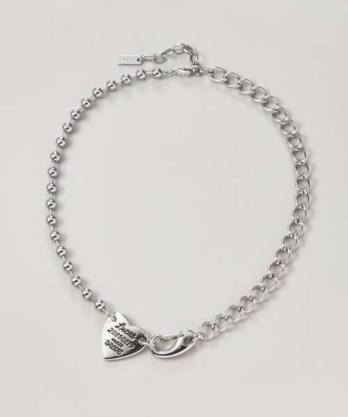 GOLDY（ゴールディ）の「ルーカス ハート ID プレート ネックレス（ネックレス・レディース・ゴールド/シルバー×ゴールド/シルバー・FREE）」の4枚目の写真